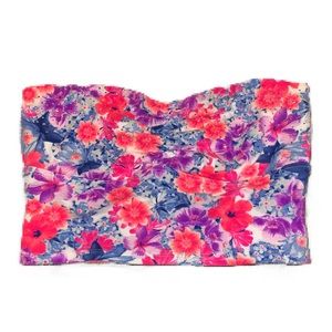 NWT PINK Victoria’s Secret Floral Bandeau Top